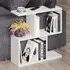 Homemania 4 Shelf Side Table - White, Wood