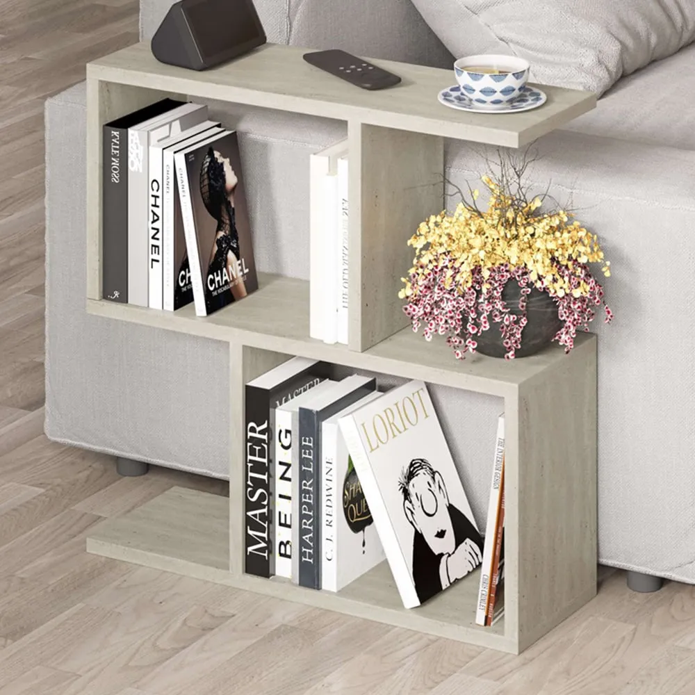 Homemania Light Stone Side Table - Cream