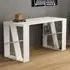 Honey Desk with Bookshelf Legs - White, Oak