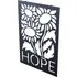 Hope Geometric Wall Art - Black, Metal