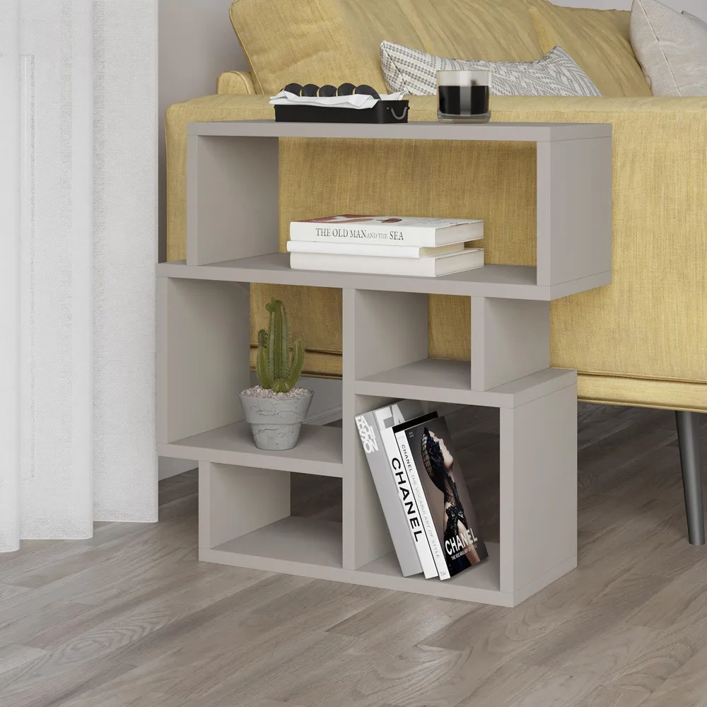 Karma 5 Compartment Side Table - Sandstone