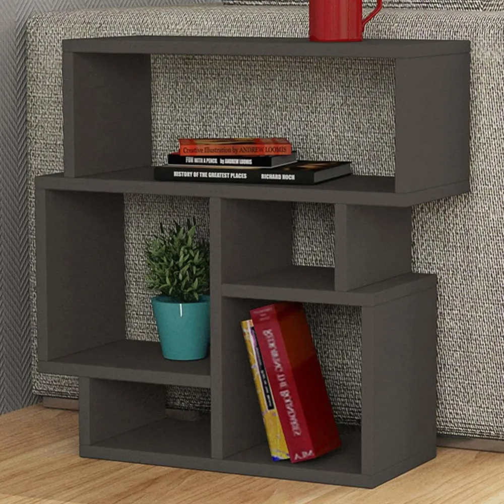 Karma 5 Shelf Side Table - Black