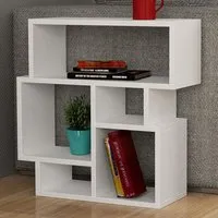 Karma 5 Shelf Side Table - White