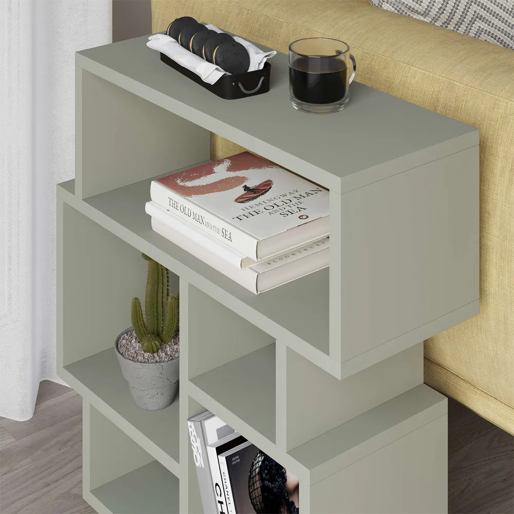 Karma Side Table with Storage - Green, Ash