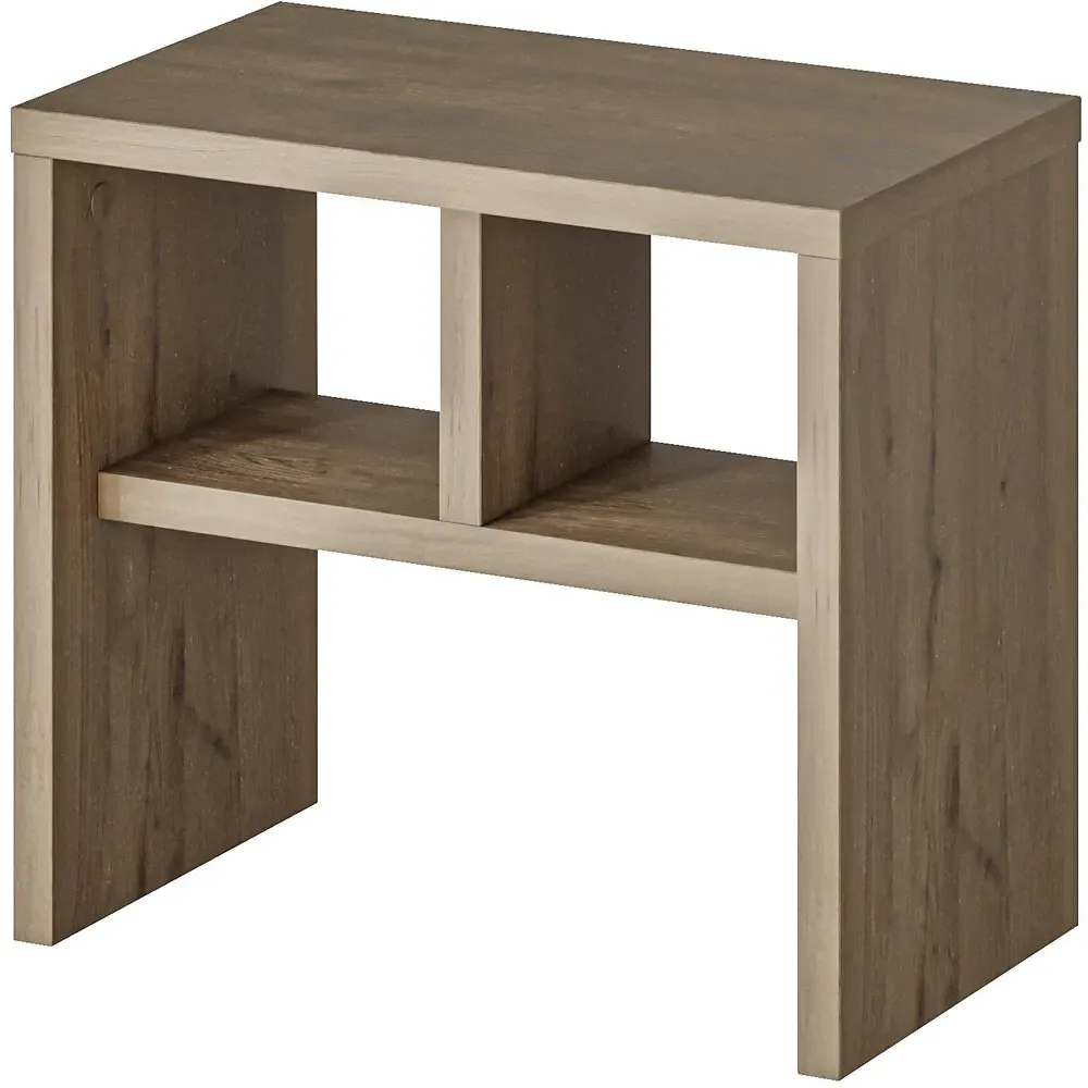 Komoti 2 Shelf Side Table - Natural Oak