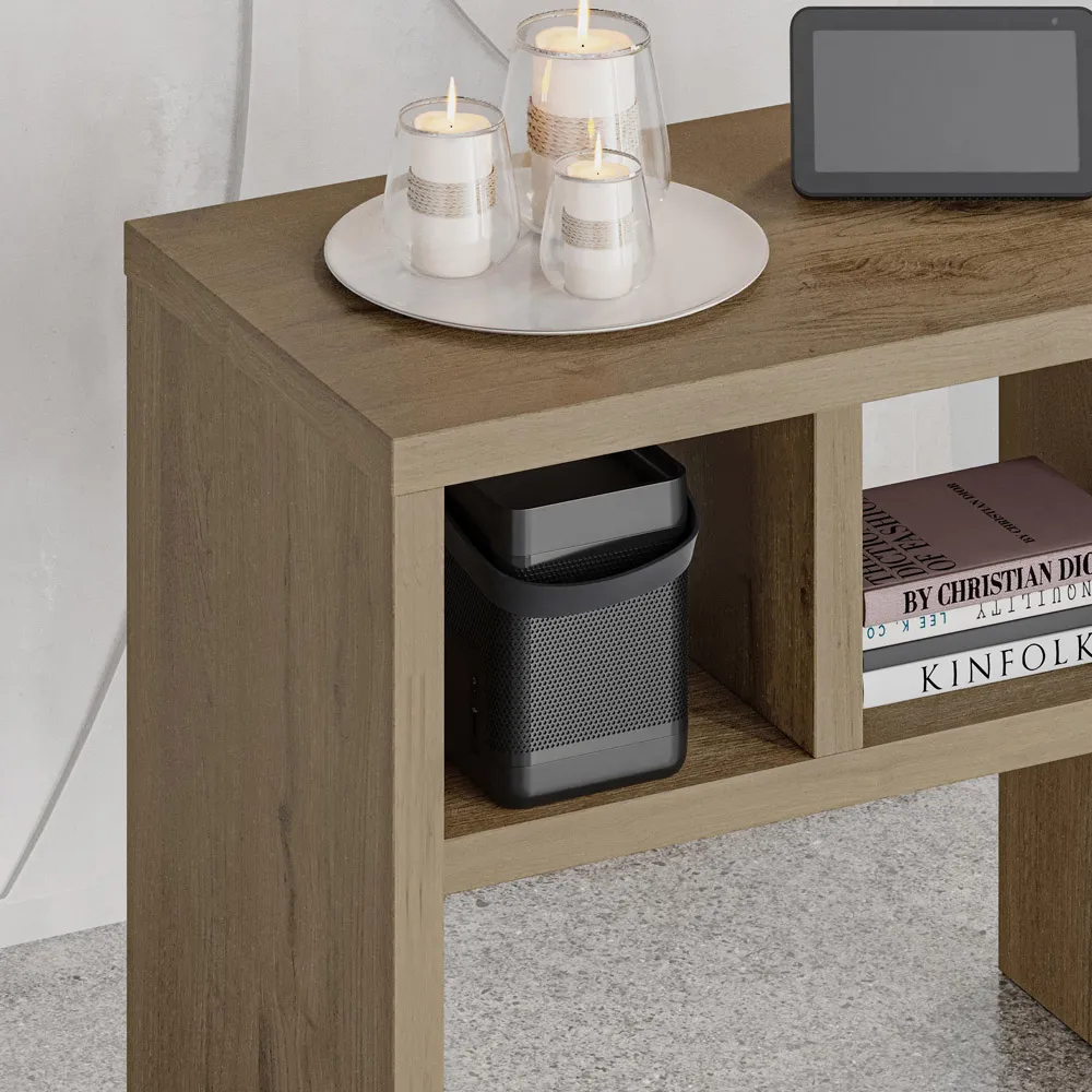 Komoti 2 Shelf Side Table - Natural Oak