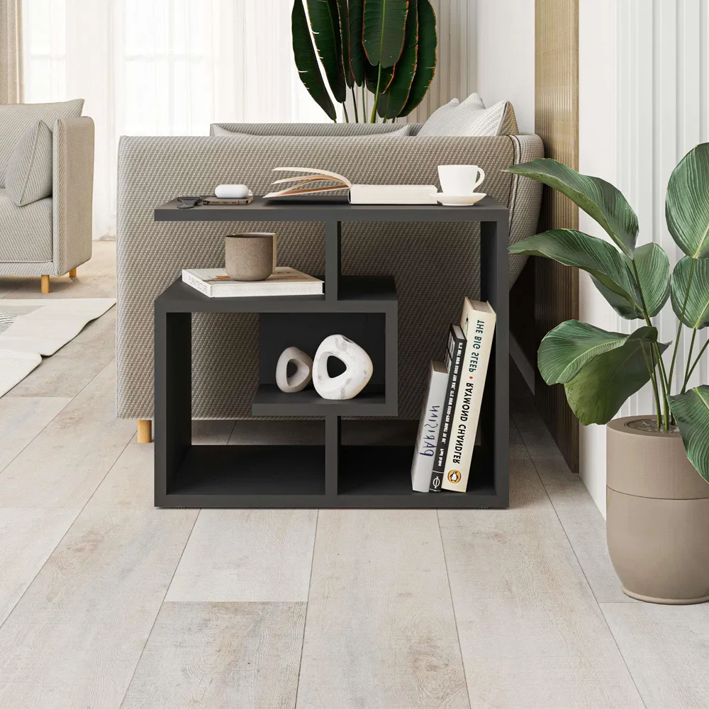 Labirent 4-Tier Coffee Table - Anthracite Grey