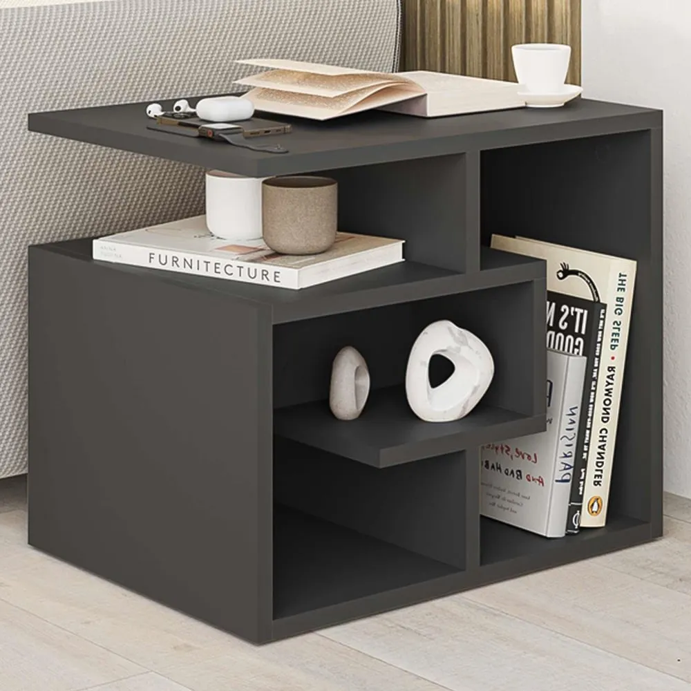 Labirent 4-Tier Coffee Table - Anthracite Grey image