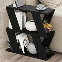 Lazena 2 Shelf Side Table - Black