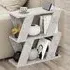 Lazena 2 Shelf Side Table - Gold Marble Effect