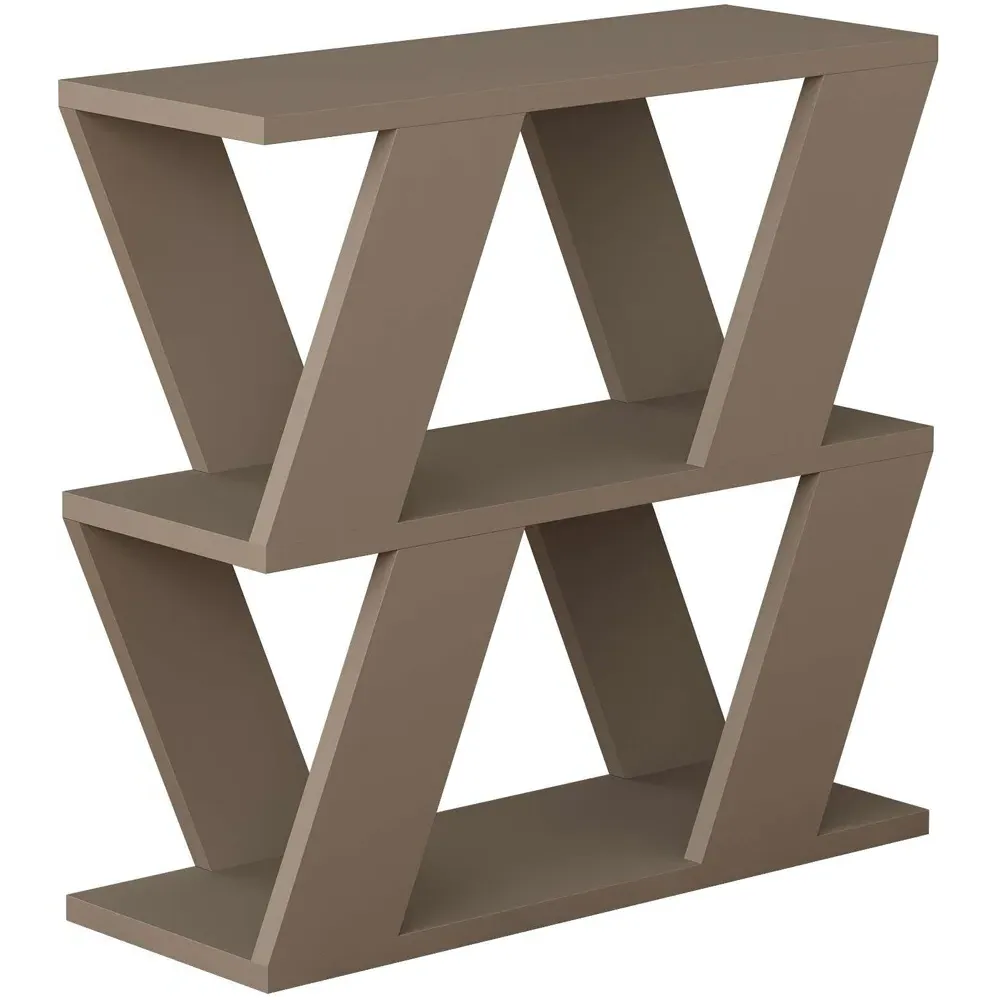 Lazena 2 Shelf Side Table - Mocha Grey