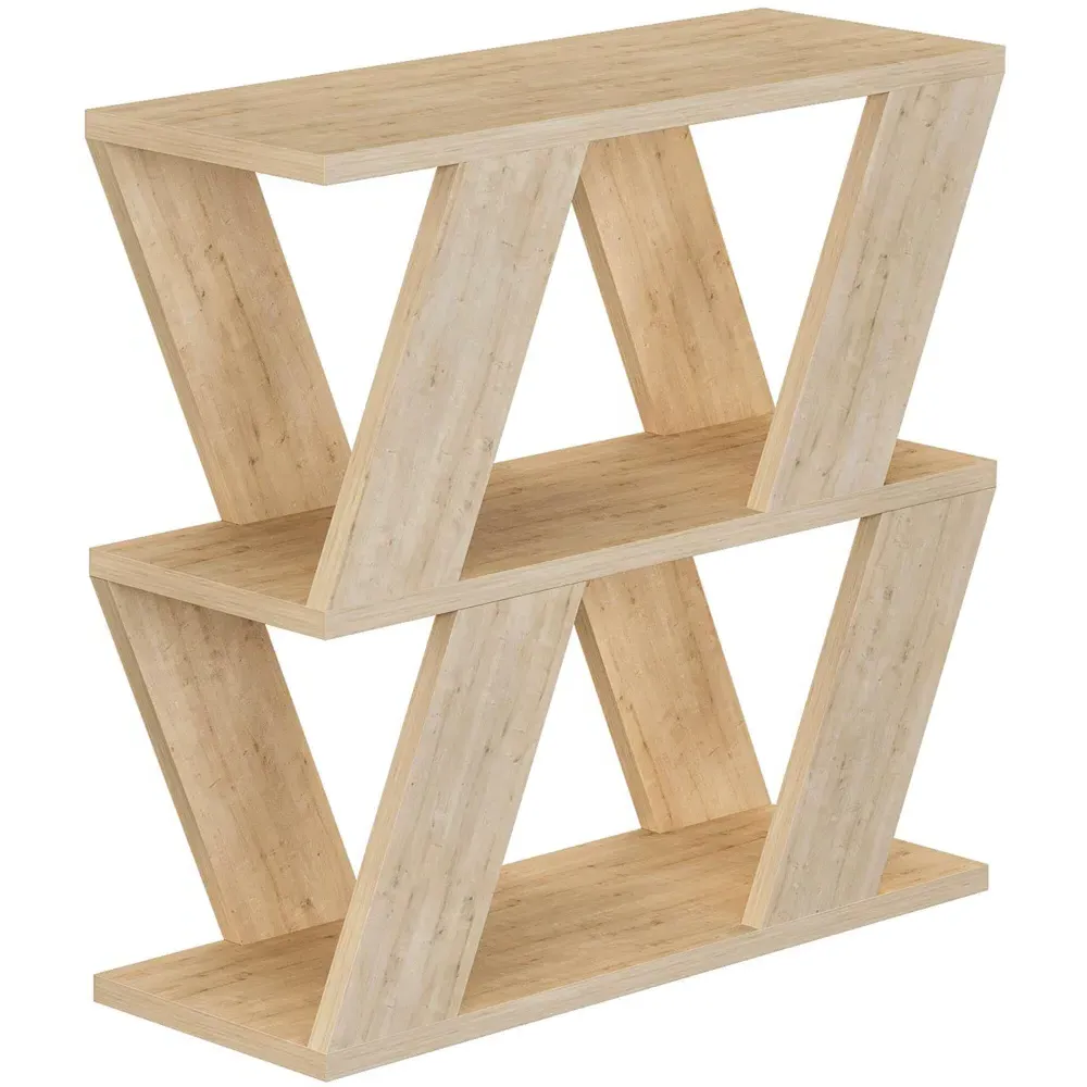 Lazena 2 Shelf Side Table - Oak