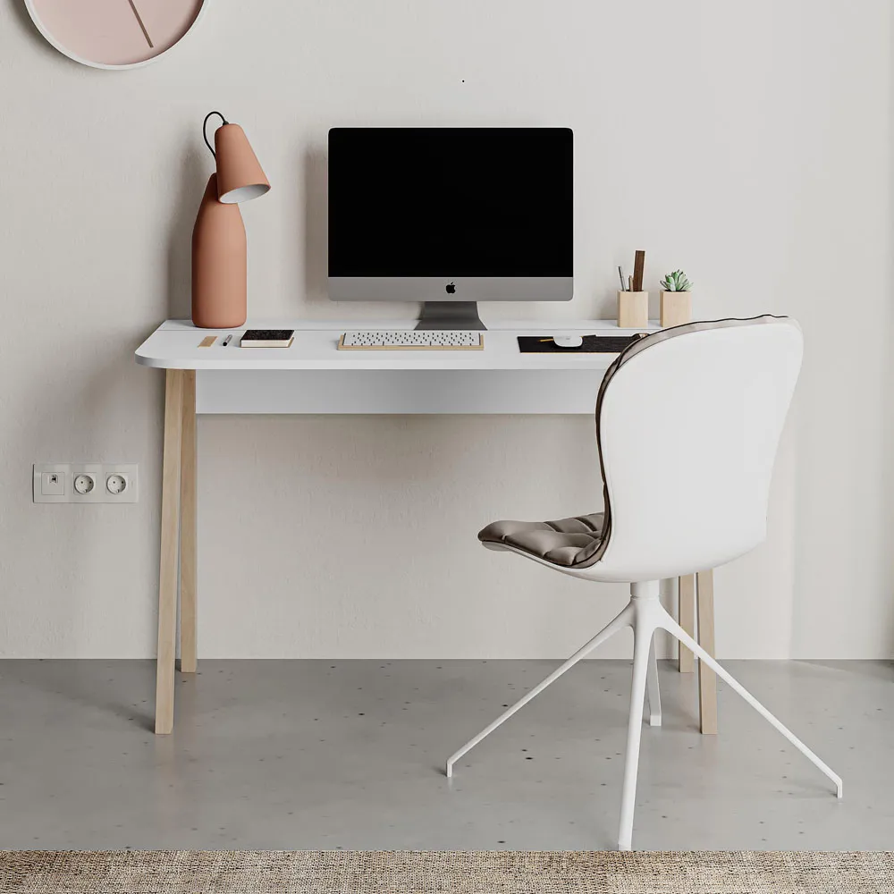 Luton Computer Desk - White