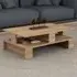 Mansu Single Shelf Coffee Table with Storage - Oak