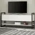 Metola 2 Door TV Unit with Shelf - White
