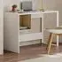 Model Single Shelf Computer Desk with Storage - White, Oak