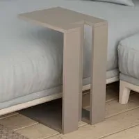 Muju C-Shape Side Table - Mocha Grey