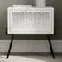 Naive Bedside Table with Storage - White