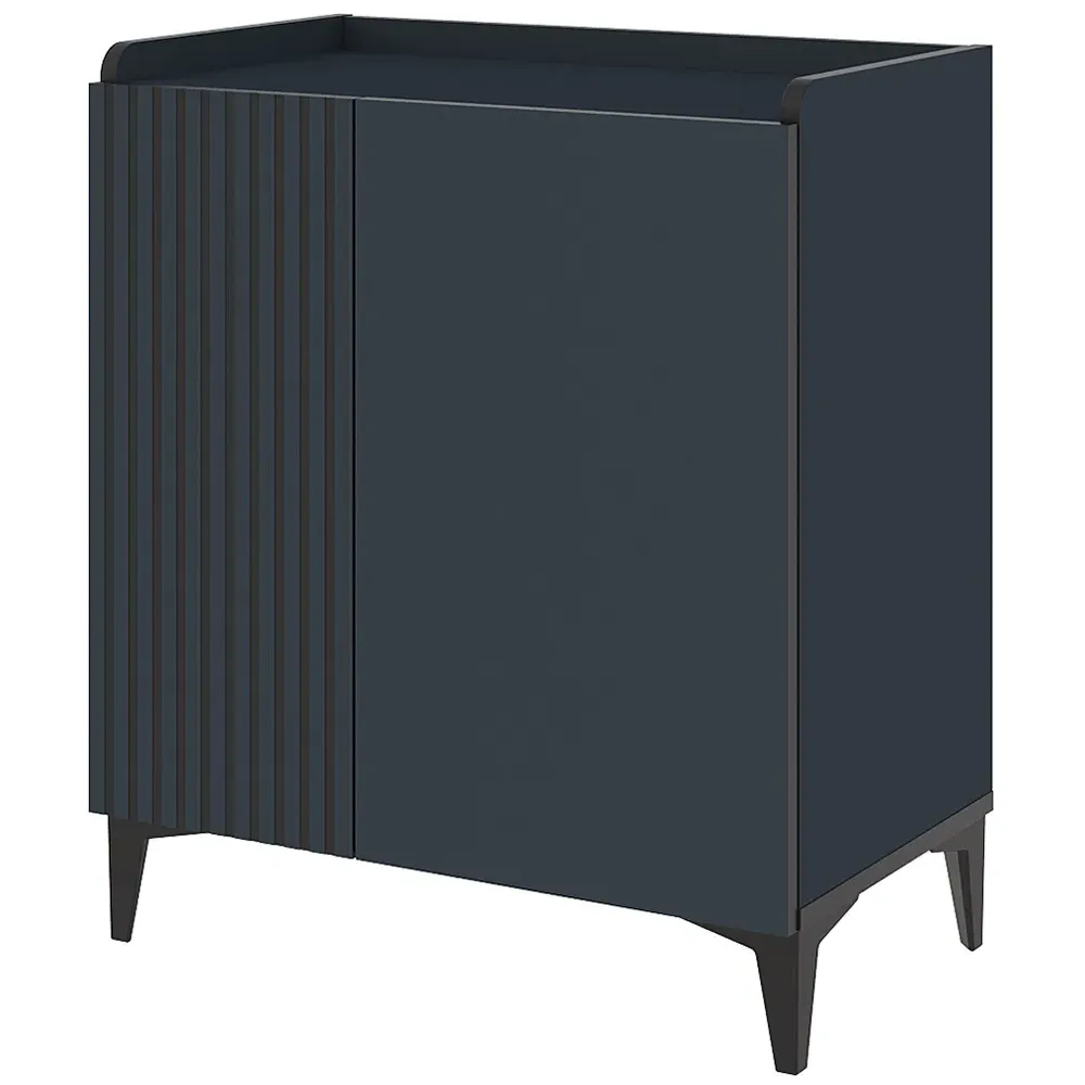 Olie 2 Door Compact Sideboard - Deep Blue, Particleboard
