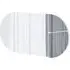 Otis Oval Wall Mirror with Bevelled Edge - White