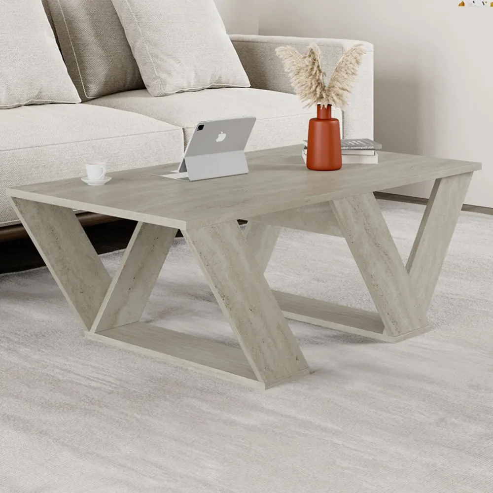 Pipra Coffee Table - Cream, Wood image