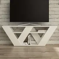 Pipralla 2 Shelf TV Unit - White