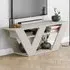 Pipralla 2 Shelf TV Unit with Storage - Cream, Sandstone Effect