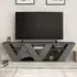 Ralla 2 Shelf TV Unit with Storage - Black