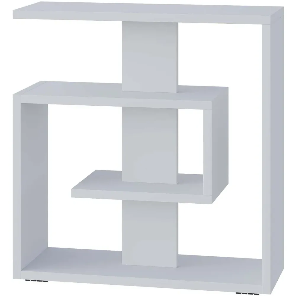 Saly 3-Tier Side Table - White, Engineered Wood