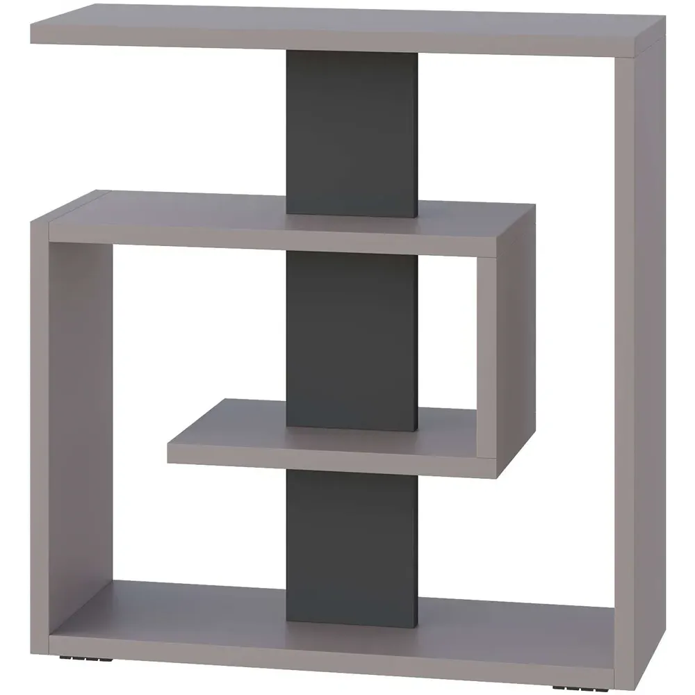 Saly 3-Tier Side Table with Drawer - Grey, Engineered Wood