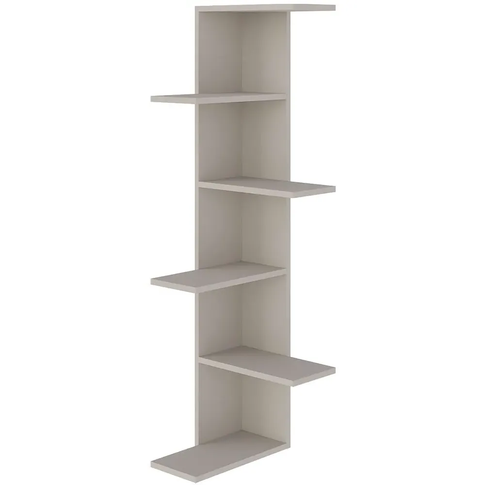 Saso 5 Tier Corner Display Unit - Cream