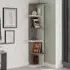 Saso 5 Tier Corner Display Unit - White, Grey