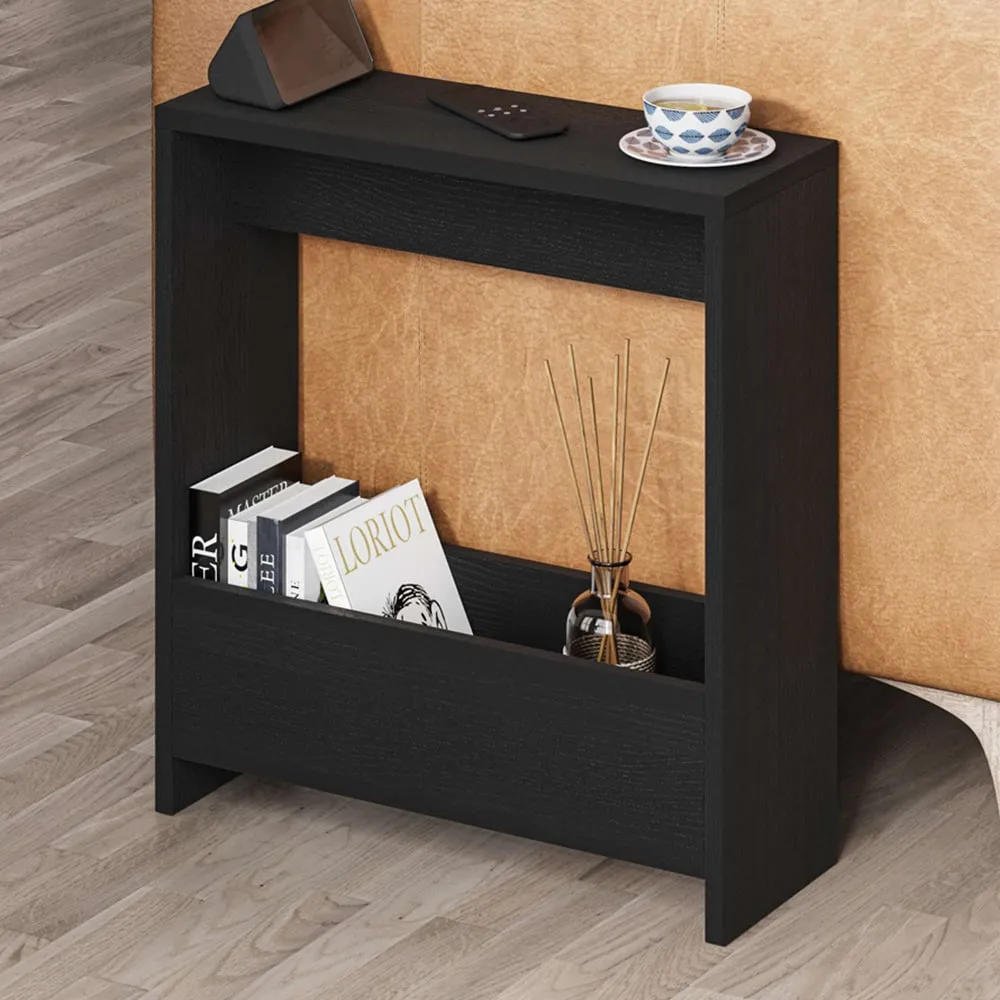 Simpi Multipurpose Side Table with Storage - Black, Wood image