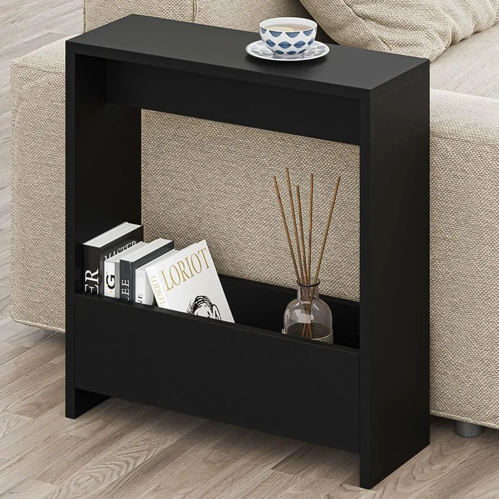 Simpi Single Shelf Side Table - Black
