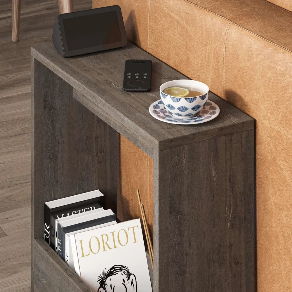 Simpi Single Shelf Side Table - Brown