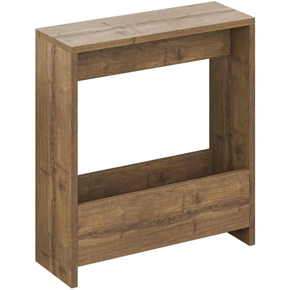 Simpi Single Shelf Side Table - Brown, Dark Oak