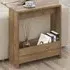 Simpi Single Shelf Side Table - Brown, Dark Oak
