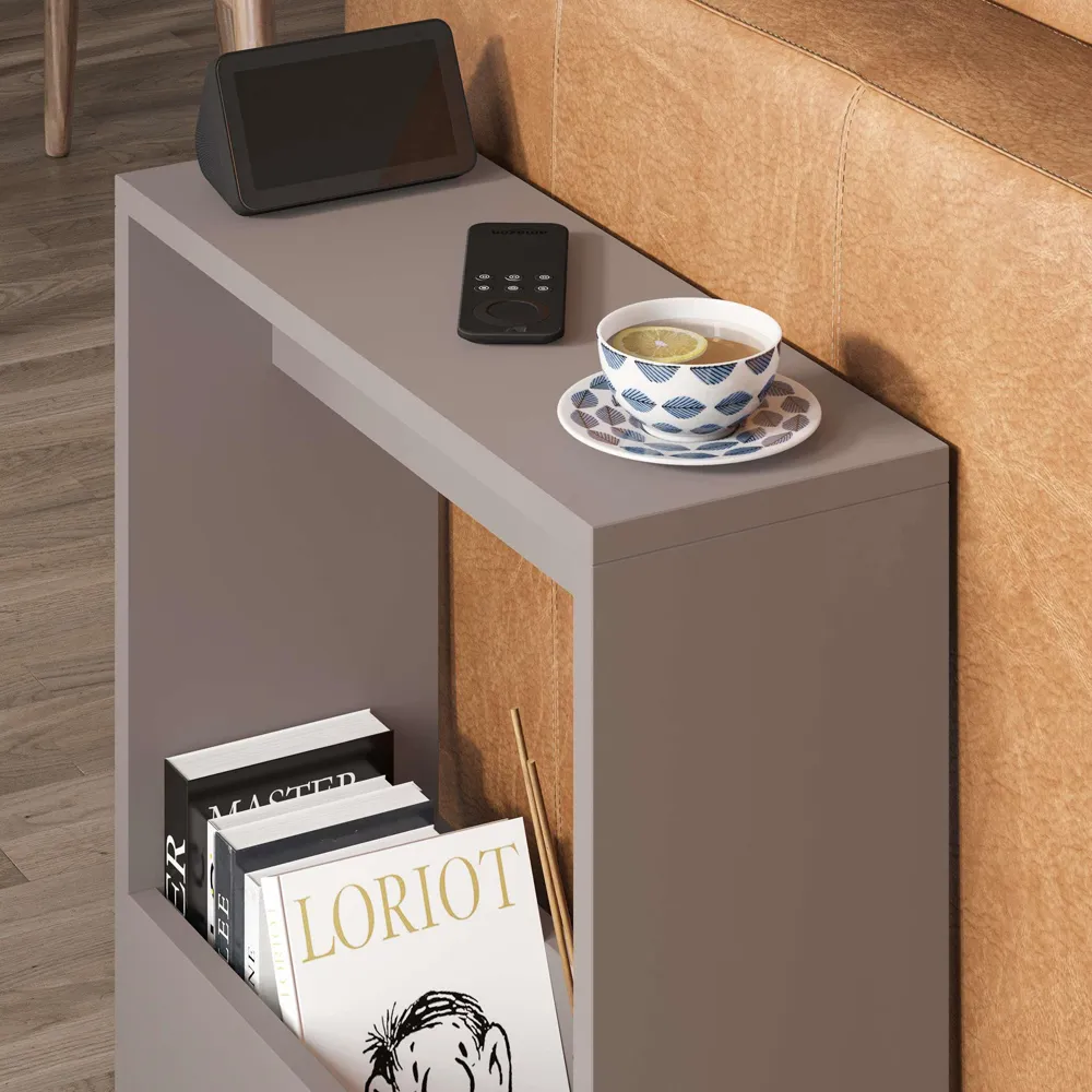 Simpi Single Shelf Side Table - Grey