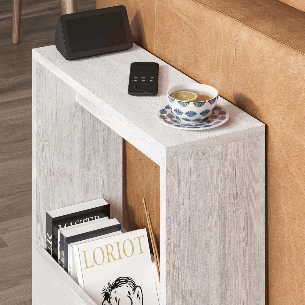 Simpi Single Shelf Side Table - White