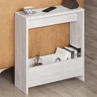 Simpi Single Shelf Side Table - White