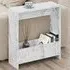 Simpi Single Shelf Side Table - White