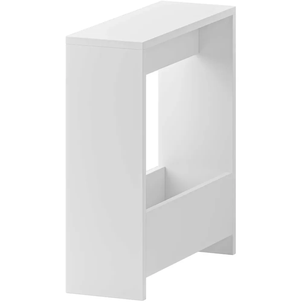 Simpi Single Shelf Side Table - White