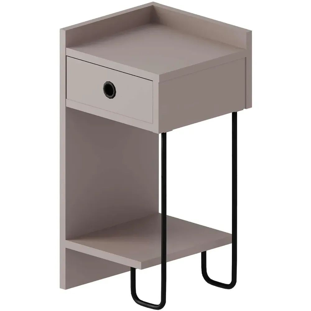 Sirius Right Module Bedside Table - Grey