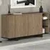 Stockton 3 Door Sideboard - Oak Effect, Black