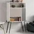 Tatti Laptop Desk with Shelf - White, Mocha Grey