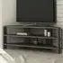 Thales 2 Shelf Corner TV Unit - Brown