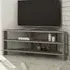 Thales 2 Shelf Corner TV Unit - Grey