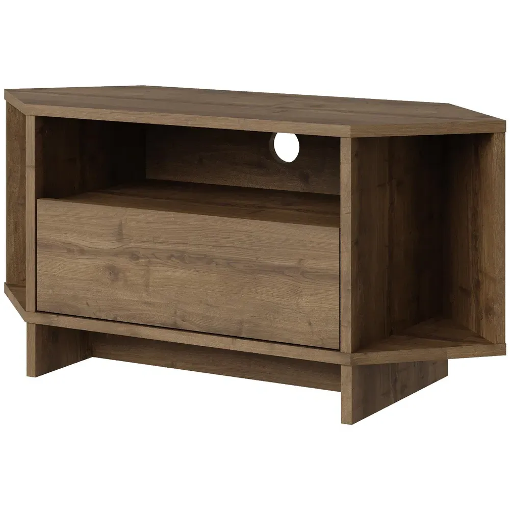 Viva Corner TV Stand with Storage - Brown