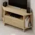 Viva Corner TV Stand with Storage - Cream