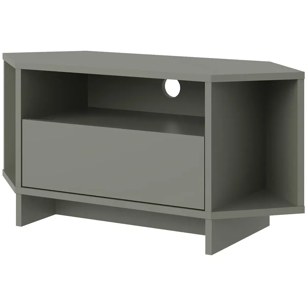 Viva Corner TV Stand with Storage - Green